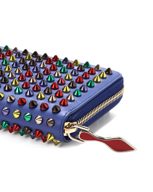 クリスチャン ルブタンコピー 　2015年春夏新作カーフスキン　ラウンドファスナー長財布PANETTONE WALLET CALF PARIS/SPIKES 3135058 M215